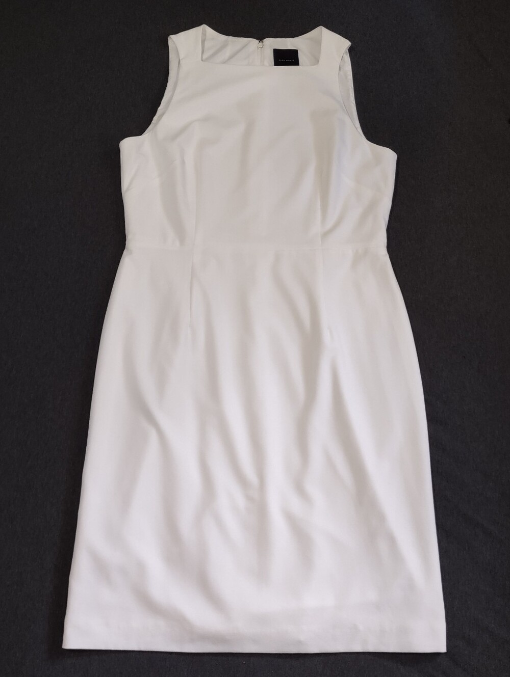 White Alex Marie Sheath Dress Women's‎ Size 12 Mid Length